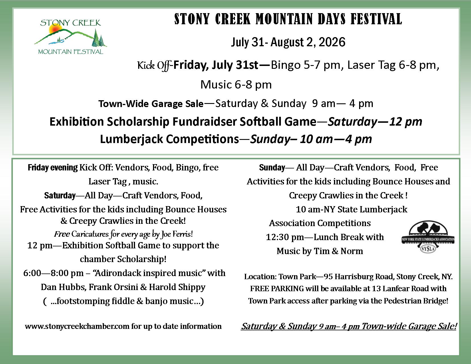 Stony Creek Mountain Days Festival
